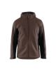 Afbeeldingen van BLÅKLÄDER Softshell jack met capuchon 4753 bruin/zwart XS
