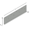 Afbeeldingen van GEBR. BODEGRAVEN Metalen randkist SV 90° 490X2000MM 1,5MM