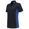 Afbeeldingen van TRICORP Poloshirt bi-colour dames 202003 navy/royal blauw XS
