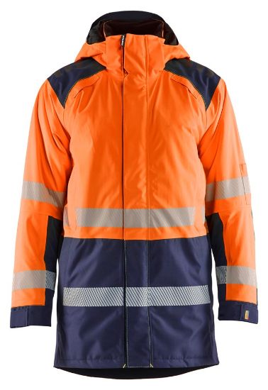Afbeeldingen van BLÅKLÄDER Winterparka 4457 High Vis oranje/marineblauw L