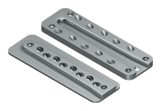Afbeeldingen van GEBR. BODEGRAVEN Blinde houtverbinding ALU 250X80X18MM 100X280MM