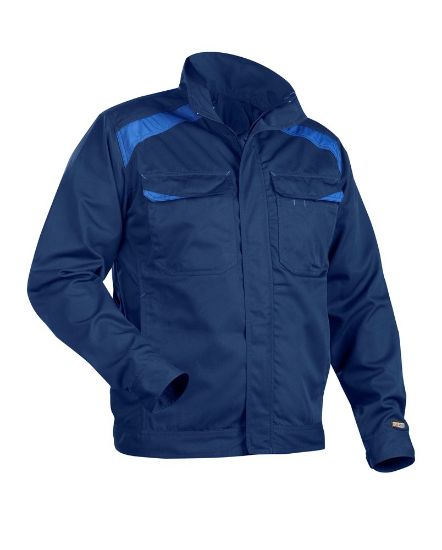 Afbeeldingen van BLÅKLÄDER Jack industrie ongevoerd 4054 marineblauw/korenblauw 4XL