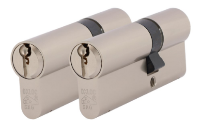 Afbeeldingen van OXLOC Profielcilinder dubbel O7 vernikkeld 30/45MM P2 SKG**