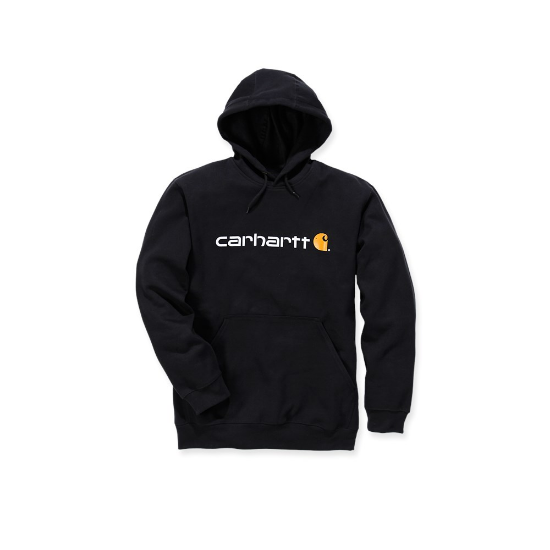 Afbeeldingen van CARHARTT Sweatshirt met capuchon en logo 100074 zwart M