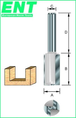 Afbeeldingen van ENT Groeffrees HM met HM grondmes schacht 12MM 10X20X66MM