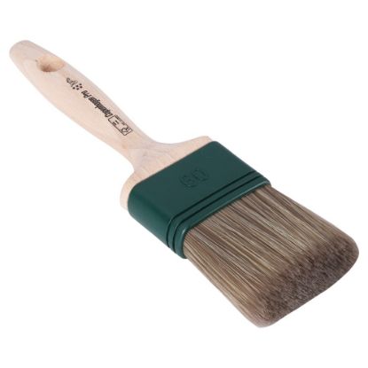 Afbeeldingen van COPENHAGEN PRO Platte kwast 5* beits synthetisch haar met FSC houten steel 3