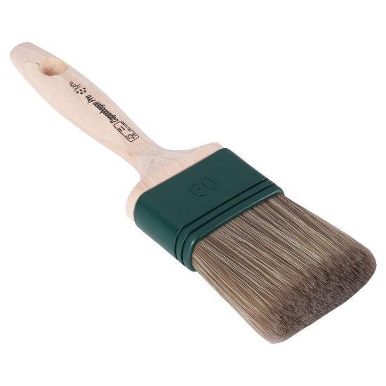 Afbeeldingen van COPENHAGEN PRO Platte kwast 5* beits synthetisch haar met FSC houten steel 3