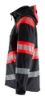Afbeeldingen van BLÅKLÄDER Softshell jack 4494 zwart/High Vis rood S