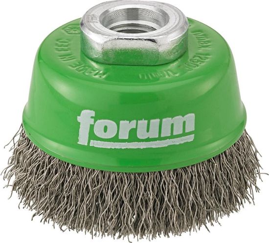 Afbeeldingen van FORUM Komborstel gegolfd RVS M14 60MM