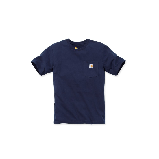 Afbeeldingen van CARHARTT T-shirt met zak K87 103296 navy S