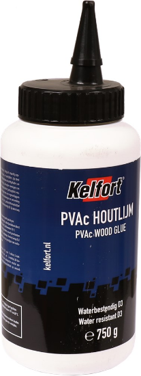 Afbeeldingen van KELFORT Houtlijm D3 PVAc wit 750g