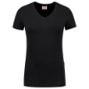 Afbeeldingen van TRICORP T-shirt V-hals Slim-Fit dames 101008 zwart M