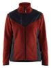 Afbeeldingen van BLÅKLÄDER Gebreid vest met softshell dames 5943 gebrand rood/zwart XS