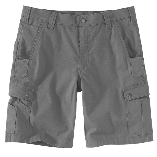 Afbeeldingen van CARHARTT Werkbroek kort ripstop cargo 104727 steel W32