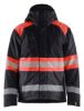 Afbeeldingen van BLÅKLÄDER Winterjas 4480 zwart/High Vis rood L