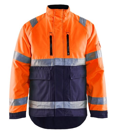 Afbeeldingen van BLÅKLÄDER Winterjas 4827 High Vis oranje/marineblauw S