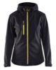 Afbeeldingen van BLÅKLÄDER Softshell jack dames 4919 zwart/High Vis geel XL