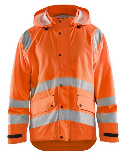 Afbeeldingen van BLÅKLÄDER Regenjas LEVEL 1 4323 High Vis oranje XS