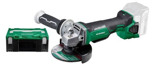 Afbeeldingen van HIKOKI Accu haakse slijper G18DBBALW2Z 18V BL 125MM rem dodemansschakelaar MV EXCLUSIVE in HSC II