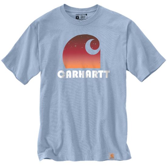 Afbeeldingen van CARHARTT T-shirt Heavy Graphic 106151 fog blue S