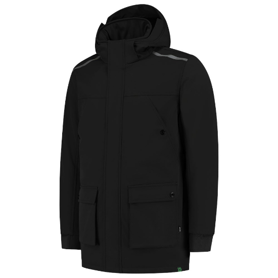 Afbeeldingen van TRICORP Softshell parka winter Rewear 402713 zwart L
