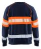 Afbeeldingen van BLÅKLÄDER Sweater 3359 marineblauw/High Vis oranje S