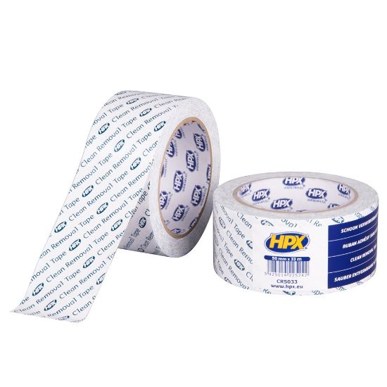 Afbeeldingen van HPX Schoonverwijderbare PVC tape 50MM 33M