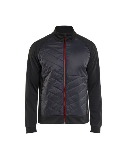 Afbeeldingen van BLÅKLÄDER Hybride sweatshirt 3418 zwart/rood XS
