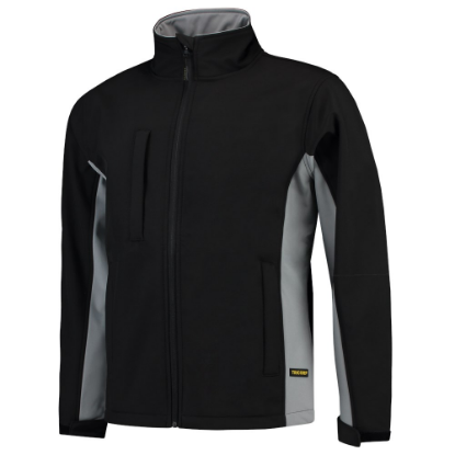 Afbeeldingen van TRICORP Softshell bi-colour 402002 zwart/grijs M