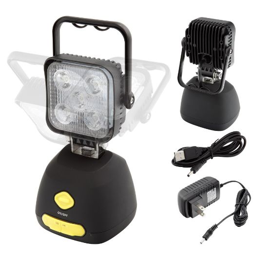 Afbeeldingen van TAB Accu bouw/looplamp 5x2W Power-LED IP65 1000LM USB met 4 bodemmagneten