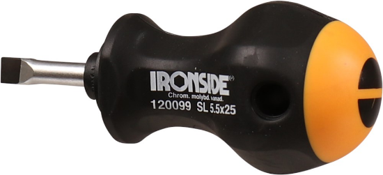 Afbeeldingen van IRONSIDE Schroevendraaier STUBBY 5,5X25MM