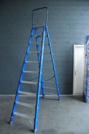 Afbeeldingen van ASC Dubbele trap Premium 2X10 met beugel 2,5M stahoogte 