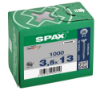 Afbeeldingen van SPAX Spaanplaatschroef verzonkenkop WIROX voldraad PZ2 3,5X13MM