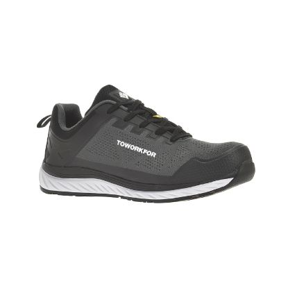 Afbeeldingen van TOWORKFOR Werkschoen laag Super Set Grey S1P ESD grijs/zwart/wit 41