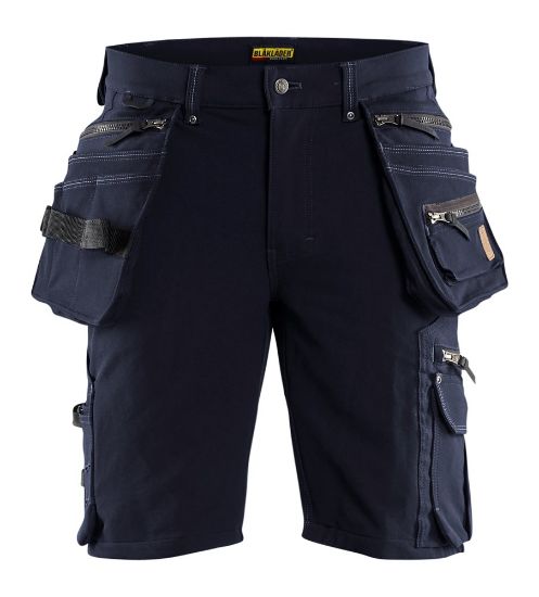 Afbeeldingen van BLÅKLÄDER Short met 4-weg stretch X1900 1988 donker marineblauw/zwart C58