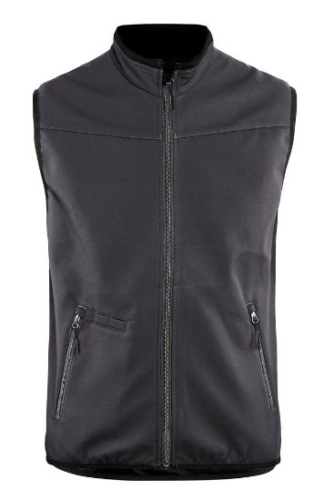 Afbeeldingen van BLÅKLÄDER Softshell bodywarmer 3850 medium grijs/zwart 3XL