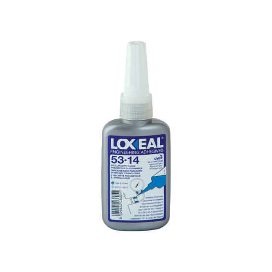 Afbeeldingen van LOXEAL Gasdraadafdichting 53-14 medium sterkte bruin 50ML