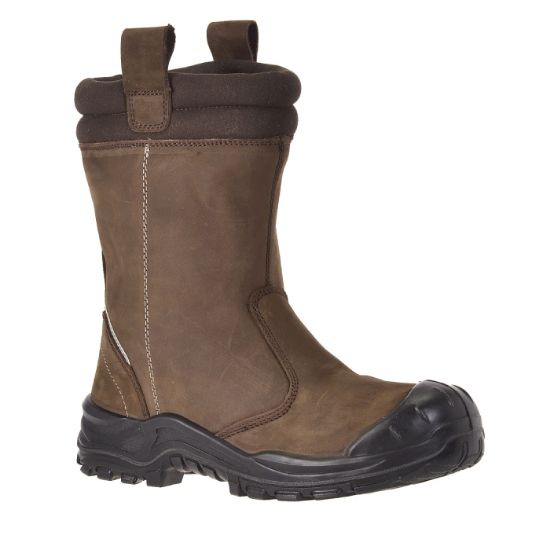 Afbeeldingen van WALKMATE Werklaars Riga S3 SRC fleecevoering bruin 41