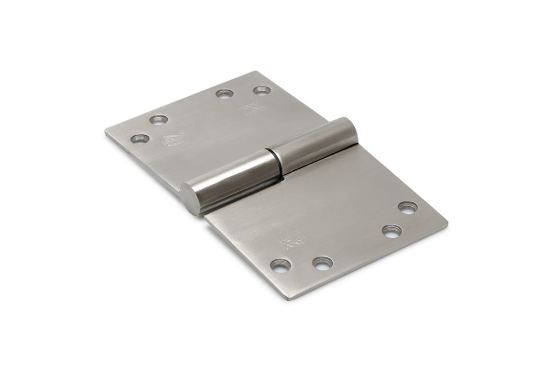 Afbeeldingen van DX Kogelstiftpaumelle rechts rechte hoeken SKG ***® RVS geborsteld 150X89MM