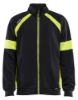 Afbeeldingen van BLÅKLÄDER Sweater Visible met rits 3567 zwart/High Vis geel L