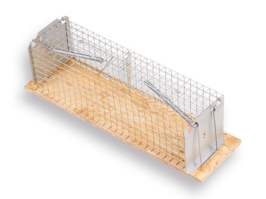 Afbeeldingen van LUNA Rattenval tunnelmodel hout LUNA 35CM