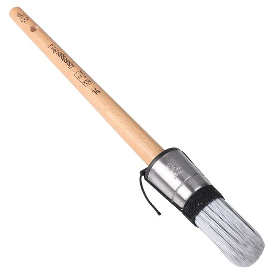 Afbeeldingen van COPENHAGEN PRO Patentpuntkwast 5* synthetisch haar met FSC houten steel 14