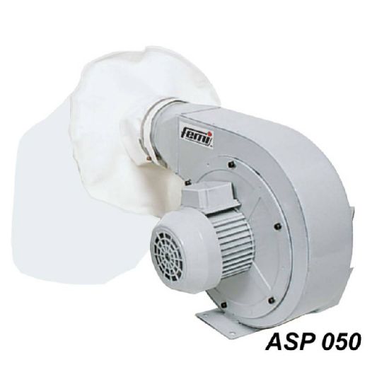 Afbeeldingen van FEMI Centrifugale stofzuiger ASP050-MONTATO HP0,50 drie fasen geinstalleerd met accessoires