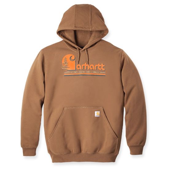 Afbeeldingen van CARHARTT Hoodie met grafische print 106498 bruin S
