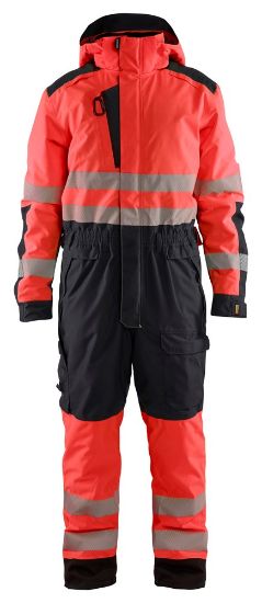 Afbeeldingen van BLÅKLÄDER Winteroverall 6725 High Vis rood/zwart MS