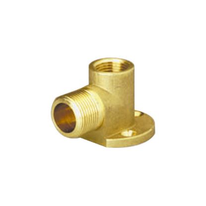 Afbeeldingen van GIRAIR Muurplaat 90° messing ½" buitendraad X ⅜" binnendraad