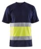Afbeeldingen van BLÅKLÄDER T-shirt 3387 marineblauw/High Vis geel M