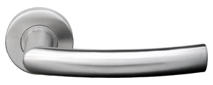 Afbeeldingen van OXLOC Deurkruk L-model Naarden RVS 37-47MM