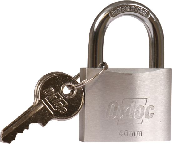 Afbeeldingen van OXLOC Cilinderhangslot TITALIUM 40MM ALU40 VS