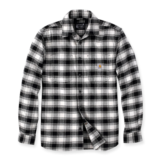 Afbeeldingen van CARHARTT Overhemd flannel geruit lange mouwen 105945 malt S